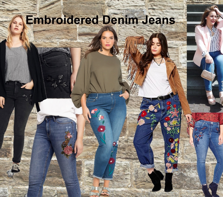 14.EMBORIED JEANS